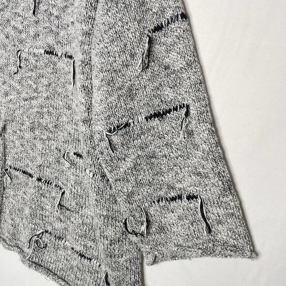 Akira Art To Wear Wearable Art Knit Sweater Size M Gray Heather Lagenlook Artsy - Picture 3 of 7